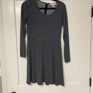 Michael Kors long sleeve black and white dress
